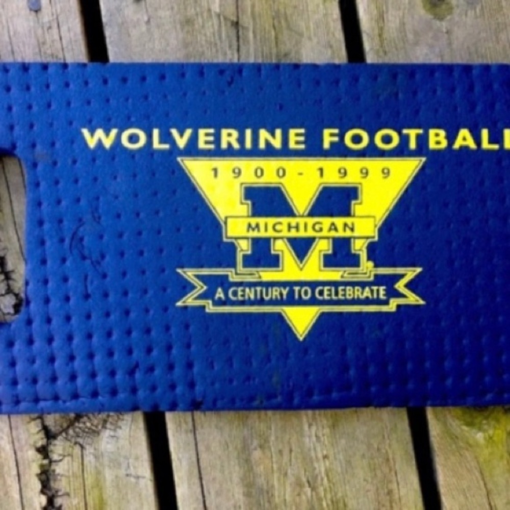 VINTAGE 1999 UNIVERSITY Of MICHIGAN Stadium Pad WOLVERINE FOOTBALL Mat Blue